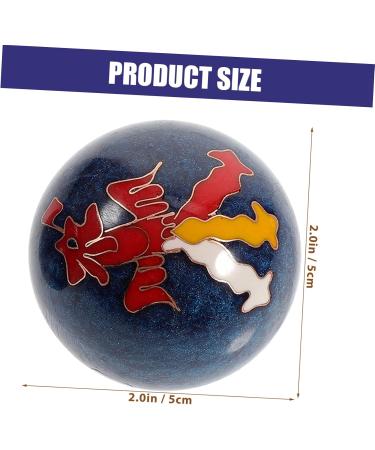 Buy Healeved Feng Shui Massage Balls Baoding Chinese Health Balls for Wrist Strength & Relaxation | Hand Exercise Fitness Ring - Medium Green - Buy Online on GoSupps.com