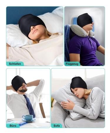 Ultimate Migraine Relief Mask | Cooling Cap & Gel Pads for Headaches - Buy Online on GoSupps.com