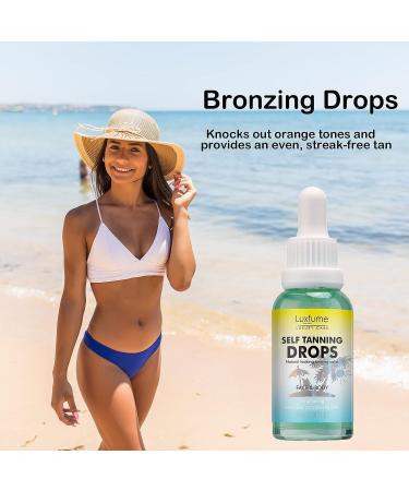 Luxfume Tanning Drops | Vegan Self Tanning Oil for Even Streak-Free Tan - Buy Online on GoSupps.com