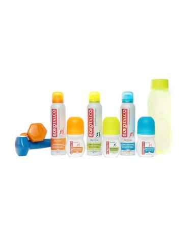 Borotalco Deo Roll-On Active Mineral Salt 50ml - Natural Odor Protection - International Shipping Available - Buy Online on GoSupps.com