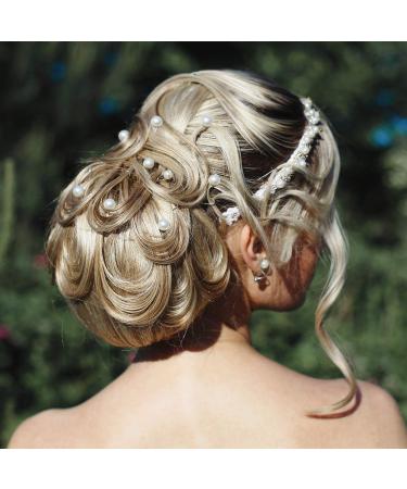 40 Pack White Pearl Hair Pins for Wedding Bridal Hair Accessories - 0.3 Inch Bobby Clips for Brides and Bridesmaids - Buy Online on GoSupps.com