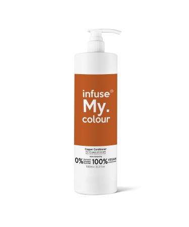Infuse My. Colour Copper Color Enhancing Conditioner - For Chemically Treated Hair - Keeps Brightness Of Copper, Auburn, Rose Gold - Vegan And Cruelty Free - No Parabens, Silicones, Sulfates - 35.2 Oz Copper 35.2 Ounce