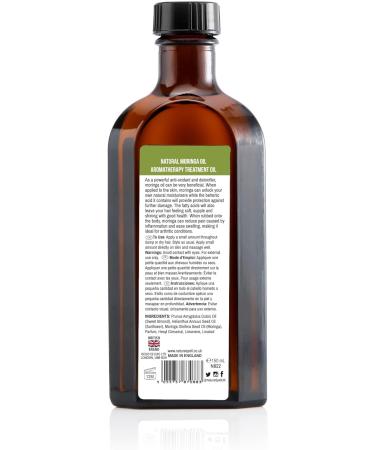 Nature Spell Moringa Oil For Hair & Skin 150ml Treat Dry Damaged Hair Skincare Oil To Target Inflammation & Dark Spots Made in the UK - Buy Online on GoSupps.com