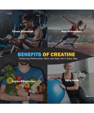 Creatine Monohydrate Gummies for Men & Women 5g Vegan Creatine Gummy with Taurine for Build Muscle Boost Energy & Strength Blueberry Flavor Chewable Sugar-Free Pre Workout Supplements 120 Count - Buy Online on GoSupps.com