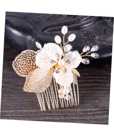 DOITOOL Bride Comb Rhinestone Comb Crystal Rhinestones Pearl Hair Pin Rhinestone Hair Comb Crystal Headpiece Comb for Bridal Pearl Hair Comb Bride Headpieces for Wedding - Buy Online on GoSupps.com