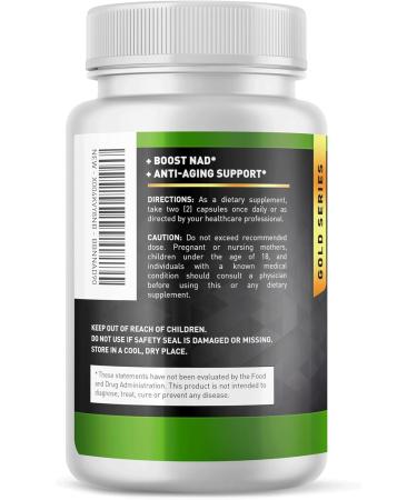 Built by Nature NAD Supplement NAD+ Nicotinamide Riboside with Resveratrol & Quercetin 900mg Formula NMN Alternative Supplement for Energy Cellular Health & Anti-Aging 90 Capsules - Buy Online on GoSupps.com