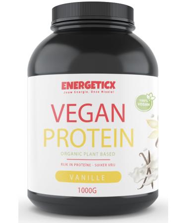 Energeticx Vegan Strawberry Vanilla Protein Shake Sugar Free 25g High Quality Protein Natural Strawberry Flavor PlantBased Protein Source Ideal after Sports Without Artificial Additives Creamy Texture