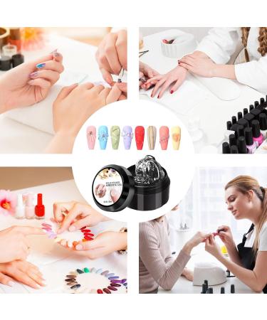 3D Sculpting Gel | Waterless Glue for 3D Extensions | Styling Gel for French Tips - For Home Manicure and Pedicure for Women and Girls French Tips with Rhinestone Flower Foil Charm Stamping - Buy Online on GoSupps.com