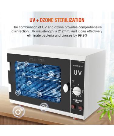 UV Sanitizer Cabinet - Dual Lamp UV Light Box with Timer for Effective Cleaning of Various Items | International Shipping Available - Buy Online on GoSupps.com