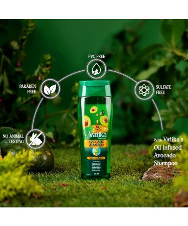  Vatika Naturals Vatika Naturals Avocado Oil Shampoo 425 ml Protein Boost with Avocado and Natural Oils Specially formulated for healthy hair - Buy Online on GoSupps.com