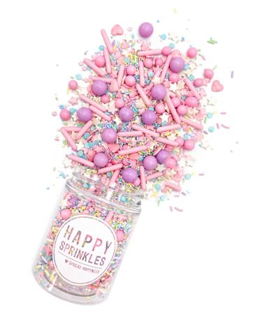 Happy sprinkles pastel vibes 90g |Colorful sprinkle mix with chocolate for decoratingIdeal Tortendeko |Suitable for cookies ice cream & cake 90 g - Buy Online on GoSupps.com