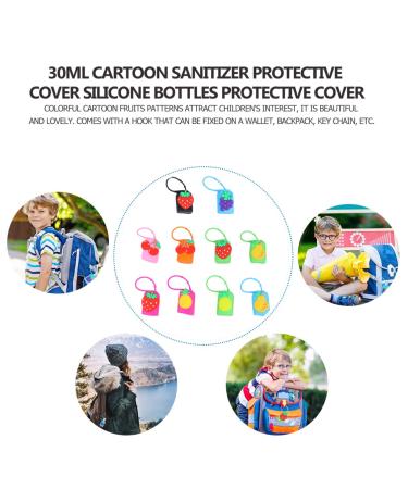10Pcs Silicone Fruit Pattern Roller Bottle Holder Sleeve Keychain for 30ml Essential Oil Bottles - Travel Cover with Rope - Buy Online on GoSupps.com