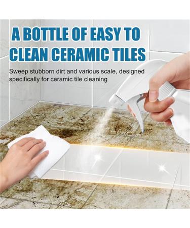 Tile Grout Cleaner Sprayer Natural Stone Stain Remover Cleaner Multi-Purpose Tile Grout Cleaner Whitener Polishing And Brightening Ceramic Floor Tile Cleaner For Bathroom & Kitchen (1PC) - Buy Online on GoSupps.com