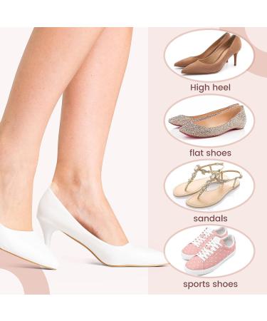 Invisible Heel Protector Sticker: 100pcs Oval Shaped Sole Patch for Anti-Friction & Disposable Shoe Heel Insoles - Transparent Heel Guard Skin for Foot Care - Buy Online on GoSupps.com