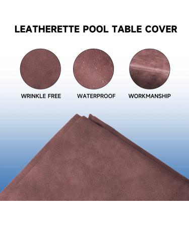 Premium 7ft Brown Leatherette Pool Table Cover - Waterproof & Tearproof - Buy Online on GoSupps.com