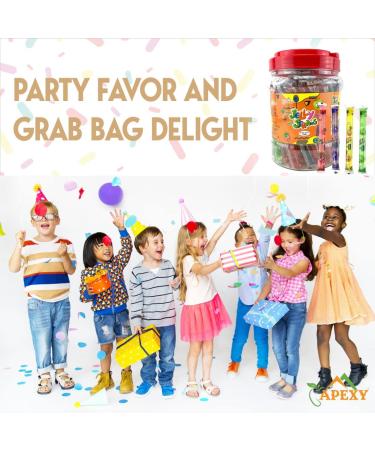 Apexy Jelly Straws - Assorted Fruit Jelly Filled Strips 35.27oz (1000g) | Tiktok Candy Trend Items - Buy Online on GoSupps.com