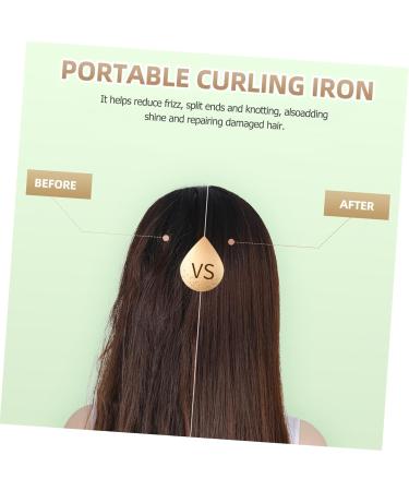Dual-Purpose Portable Flat Iron & Hair Straightener - Adjustable Temperature Hair Styling Tool for Curls & Straightening - International Shipping Available - Buy Online on GoSupps.com