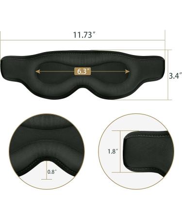 Rilextec 3D Contoured Sleep Mask for Women and Men - Adjustable Strap Blindfold for Sleeping and Travel - Buy Online on GoSupps.com