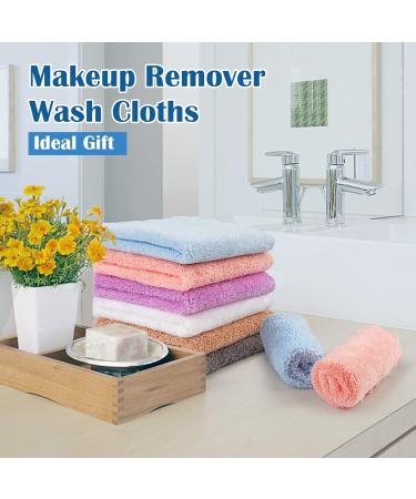 Orighty 24-Pack Reusable Makeup Remover Cloths | Soft Coral Fleece Microfiber | Washable Makeup Removal Cleansing Towels for Face, Eye, Lips | 7x7 inch - Buy Online on GoSupps.com