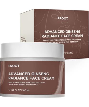 PROOT Ginseng Face Cream | Advanced Radiance Face Moisturizer With Korean Panax Ginseng | Korean Ginseng Face Cream with 54% Korean Ginseng Extracts | Use with Ginseng Serum for the Best Results