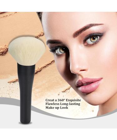 HEYMKGO Powder Makeup Brush - Full Face Powder Brush for Setting Powder Bronzer Blush Blending Buffing Sculpting - Large Fluffy Kabuki Brush with Synthetic Bristles for Even Application - Buy Online on GoSupps.com