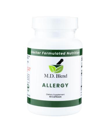 Allergy - Comprehensive Support for Seasonal Allergies & Respiratory Wellness - Natural Ingredients - Quercetin Nettle Root Bromelain N-Acetyl L-Cysteine - 60 Capsules 60 Count (Pack of 1)