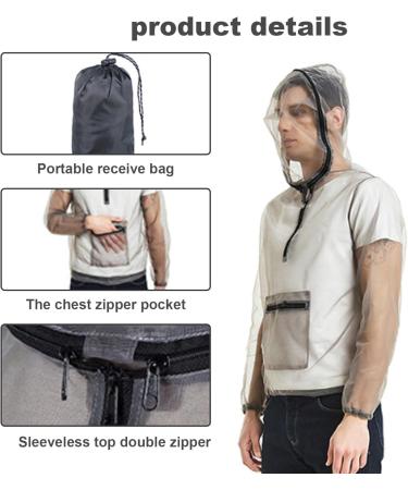 Yahunosu Mosquito Jacket - Breathable Insect & Midge Mesh Hooded Clothing for Men & Women | Ideal for Fishing Hiking Camping & Outdoor Adventures - Buy Online on GoSupps.com