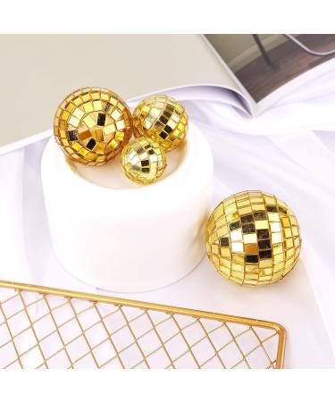7pcs Disco Ball Cupcake Toppers 4 Sizes Disco Theme Cake Toppers Disco Ball Picks for Cake Disco Theme Party Decorations for 70s Theme Party Favors (Golden) - Buy Online on GoSupps.com