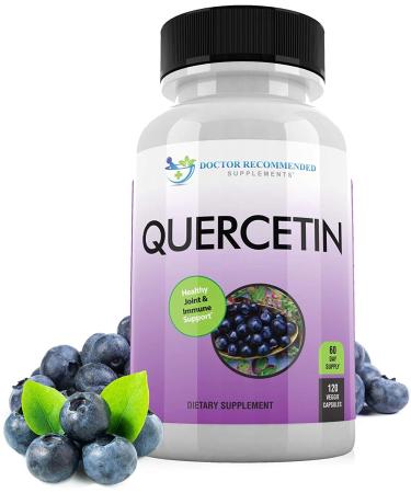 Quercetin 1000mg Per Serving - 120 Veggie Capsules, Vitamin Supplement to Support Cardiovascular Health, Immune Response and Anti-inflammatory, 60 Day Supply, (Vegan and Non-GMO) 120 Count (Pack of 1)