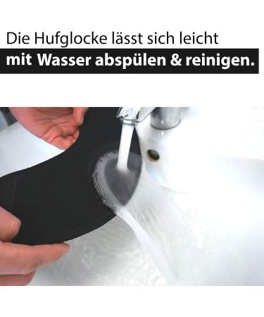 Hoof Bells for Horses & Ponies | Neoprene Jumping Protection S-XL | Black Warmblood Cold Blood Thoroughbred | Durable Hoof Guard for Riding & Pasture - Buy Online on GoSupps.com