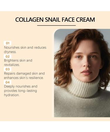  Raevior Snail Collagen Face Cream Anti-Wrinkle and Regenerating Moisturizing Cream Brightening Repairing and Firming Treatment Light Texture for Soft and Radiant Skin For Dry & Sensitive Skin (5 pcs) - Buy Online on GoSupps.com