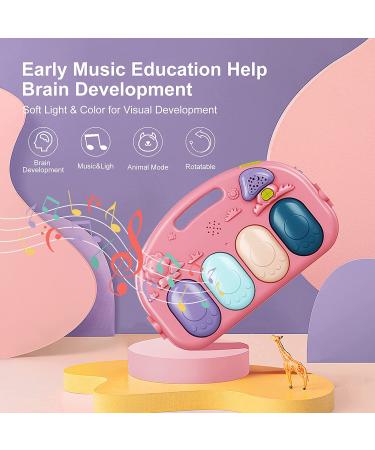 Baby Play Mat Gym Piano | Infant Learning Sensory Toys | Music & Lights | Boy & Girl Gifts | Newborn-12 Months (Pink) - Buy Online on GoSupps.com