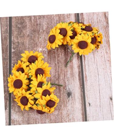 STOBAZA 2pcs 2 Sunflower Paper Wedding Bouquet Ramo De Flores Artificiales Fake DIY Ornament Box - Buy Online on GoSupps.com