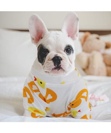 HYLYUN 2 Pack Puppy Pajamas - Cats Onesie for Small Dogs and Cats | Soft Cotton Rompers for Pets | Cozy Pet Jumpsuits | S Size (Back 7.9) - Pack of 2 - Buy Online on GoSupps.com