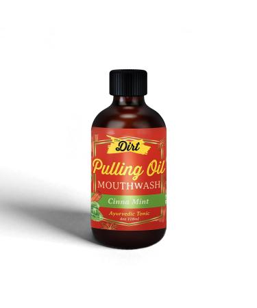 THE DIRT Oil Pulling Mouthwash - Gluten Free Plaque & Tartar Remover Bad Breath Eliminator Teeth Whitener - Cinna Mint 4 Ounce - Shop Internationally - Buy Online on GoSupps.com