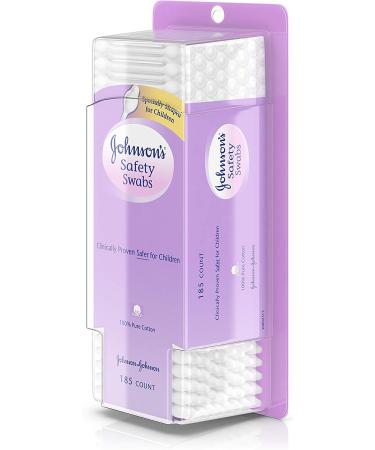 Johnson's Safety Swabs 185 Count - Gentle and Effective Ear Cleaning - Pack of 1 - Buy Online on GoSupps.com