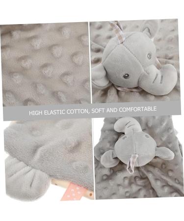 Healvian Baby Bunny Plush Teething Toy Blanket - Grey 34x32cm - Buy Online on GoSupps.com