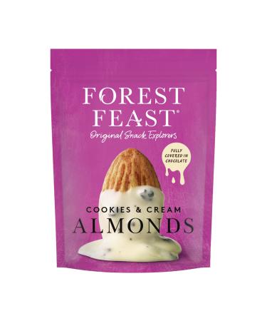 Forest Feast FOREST FEAST Cookies and Cream Delicious Chocolate Almonds Snacks & Natural Fibers Vegetarian 8 x 120g