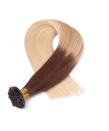 Shop High-Quality Keratin Bonding Hair Extensions - Ombre #4/60 70cm 50 Strands 100% Remy Hair - U-Tip by Novon Hair Extensions - Buy Online on GoSupps.com