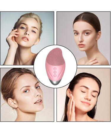 Uozonit Face Brush Cleanser Soft Silicone Face Cleansing Brush | Vibrating Waterproof Rechargeable Simple Skin Care Tools for Enhances Absorption of Facial Skin Care Products Pink (English) - Buy Online on GoSupps.com