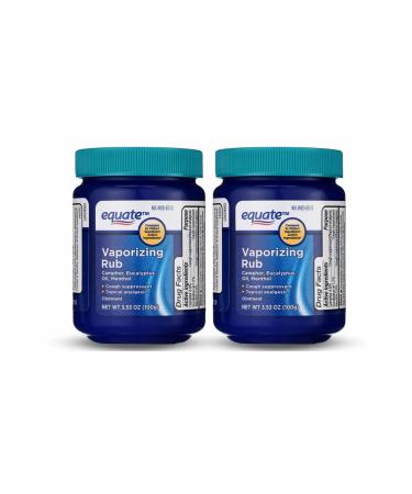 Equate Vaporizing Rub Ointment 3.53 oz Active Ingredients (Pack of 2)