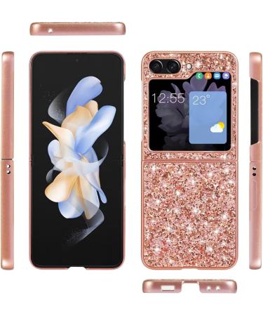 Tivenfezk Nadoli Glitter Case for Samsung Galaxy Z Flip 5 - Black Glossy Bling Ultra-Thin Shockproof Protective Cover - Buy Online on GoSupps.com