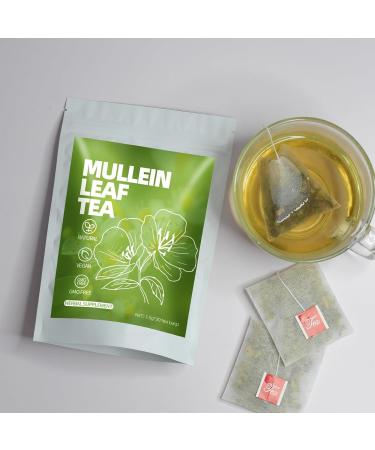 RASPIO Mullein Leaf Tea Natural Herbal Tea Mullein Tea Bags for Cleansing the Lungs Supporting the Respiratory Tracts and Mucous Membranes Sugar Free Green - Buy Online on GoSupps.com