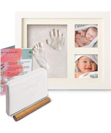Baby Shower Gifts (UK Company) Baby Footprint Kit and Handprint Picture Frame Baby Gifts Newborn Essentials