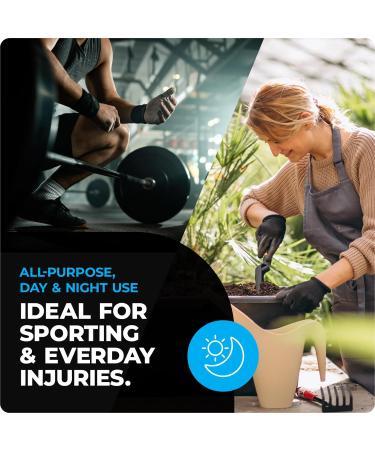 VITTO Elbow Support Compression Sleeve for Tendonitis Arthritis - Tennis & Golfers Elbow Strap for Men & Women - Ideal for Weightlifting - Size M Blue - Buy Online on GoSupps.com