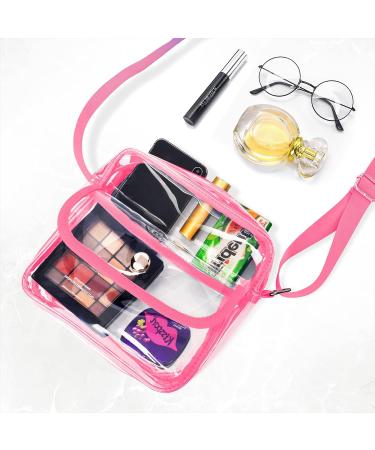 HULISEN Clear Stadium Approved Crossbody Bag - Pink Concert Purse for Women - Buy Online on GoSupps.com