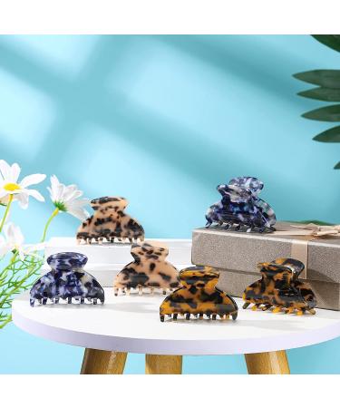 6-Piece Medium Hair Claw Clips Set - Tortoise & Leopard Print Barrettes for Women & Girls - Buy Online on GoSupps.com