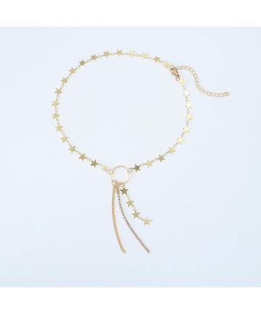 Edary Boho Star Necklace | Gold Tassel Jewelry for Women - Trendy Accessories for Stylish Looks - Buy Online on GoSupps.com