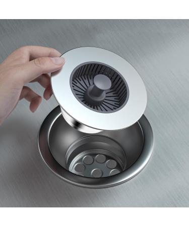 Upgraded Sink Filter Bathroom Shower Hair Filter Catch Drain Cover Kitchen Sink Plug Strainer Hole Easy Waste Disposal Sink Basket for Kitchen Drain - Buy Online on GoSupps.com