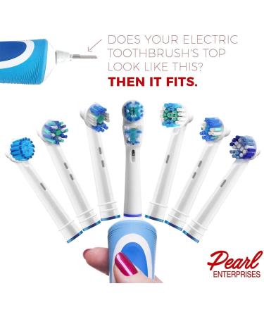 12 Replacement Brush Heads Compatible with Oral b Braun - Fits Kids Pro 1000, Sonic Floss, Dual Clean, Cross Action & More - Double Clean, Floss & 3D Pro White Brushes - Buy Online on GoSupps.com